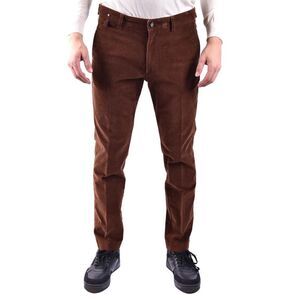 Paolo Pecora Corduroy Slim Fit Trousers Men brown Pants